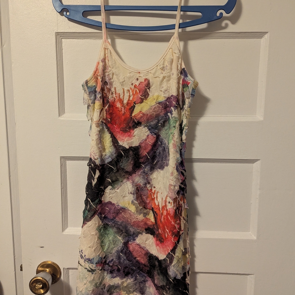 Ju-Ju-Be Colorful Abstract Mini Dress